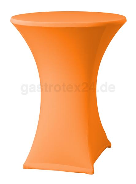 "Samba D2/D3" - Stretch-Stehtischhusse - 70 cm rund - für Scheren-Stehtische - Farbe: orange